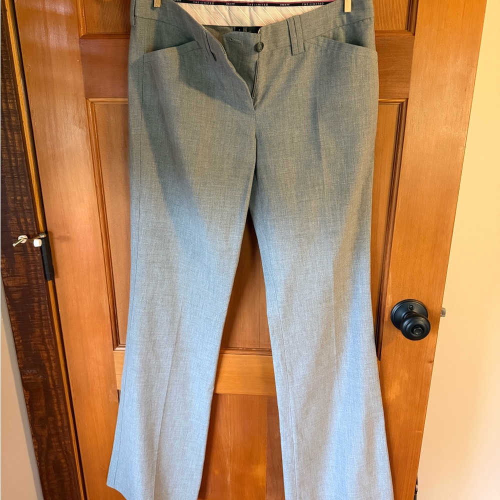 The Limited Gray Tailored Women's Trousers Pants Y2K Corporate Chic Size 4 - Picture 2 of 5